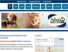 Tablet Screenshot of animalmedicalcenterfla.com